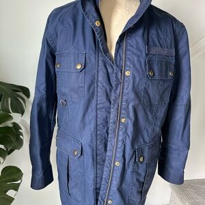 Women's Lands End Blue Jacket Large (14-16)